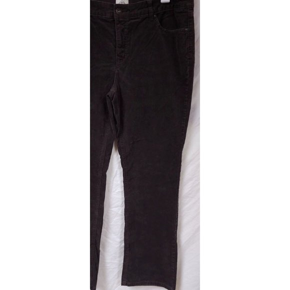 St. Johns Bay 16 Brown Straight Leg Stretch High Waist Corduroy Pants 36X32 - Picture 5 of 12